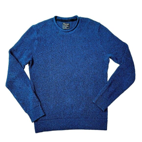 Abercrombie & Fitch Other - Abercrombie Fitch Men's Blue Knit‎ Sweater Crewneck Pullover Size Medium EUC